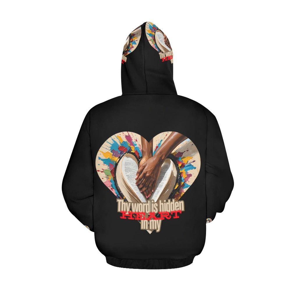 Thy word is hidden in my Heart, Hoodie for Women