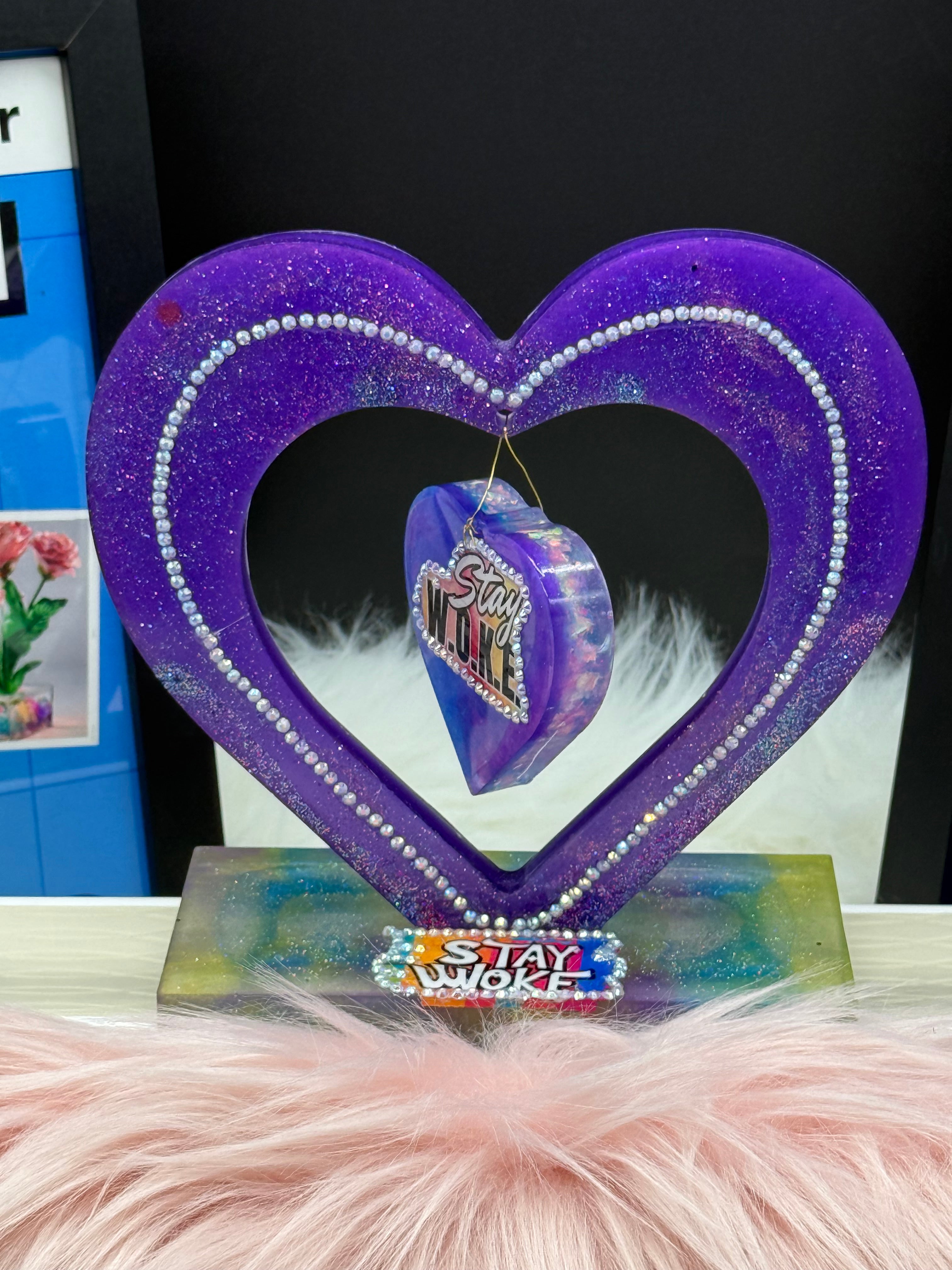 Spinning Heart Photo Frame