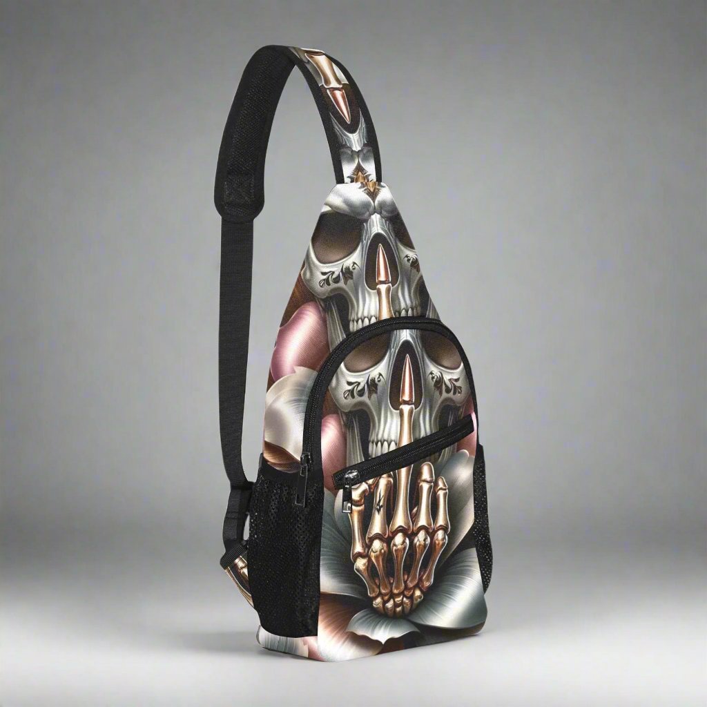 Custom Skull Crossbag Chest Bag