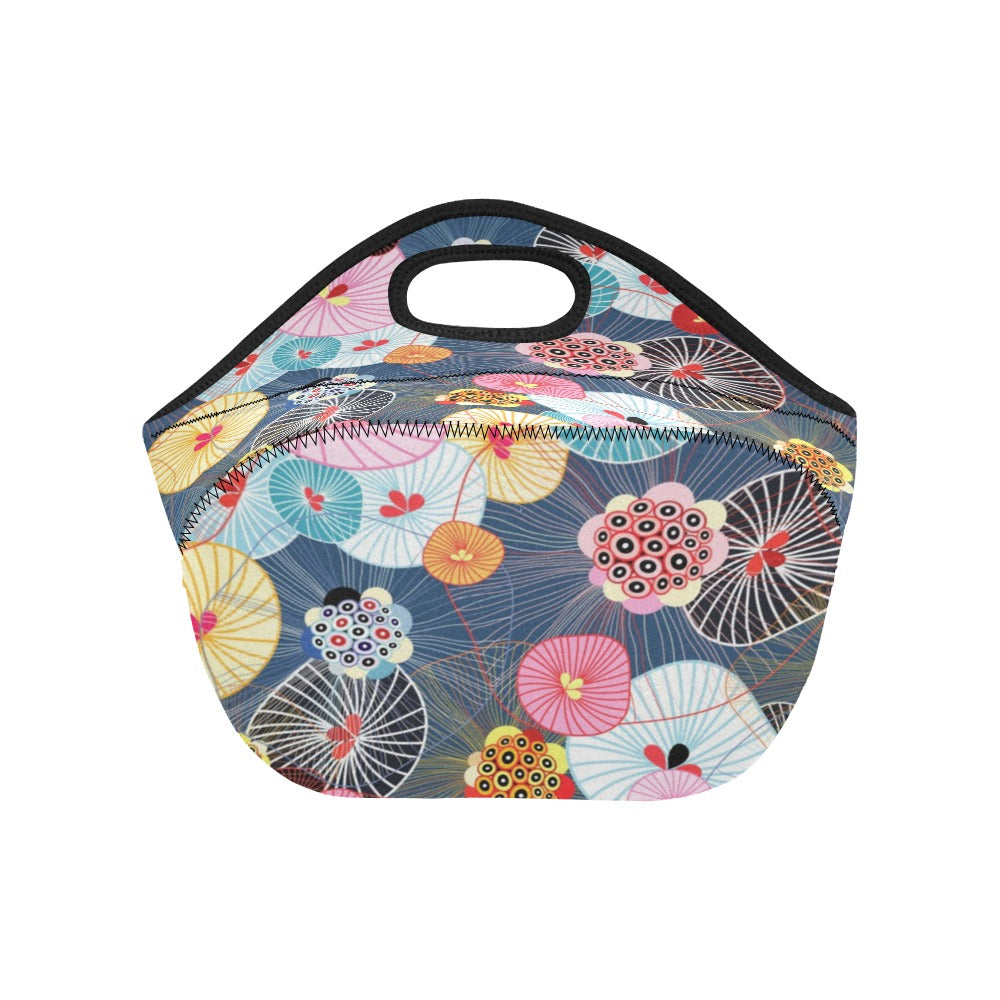 Beautiful Colorful Abstract Pattern Neoprene Lunch Bag/Small