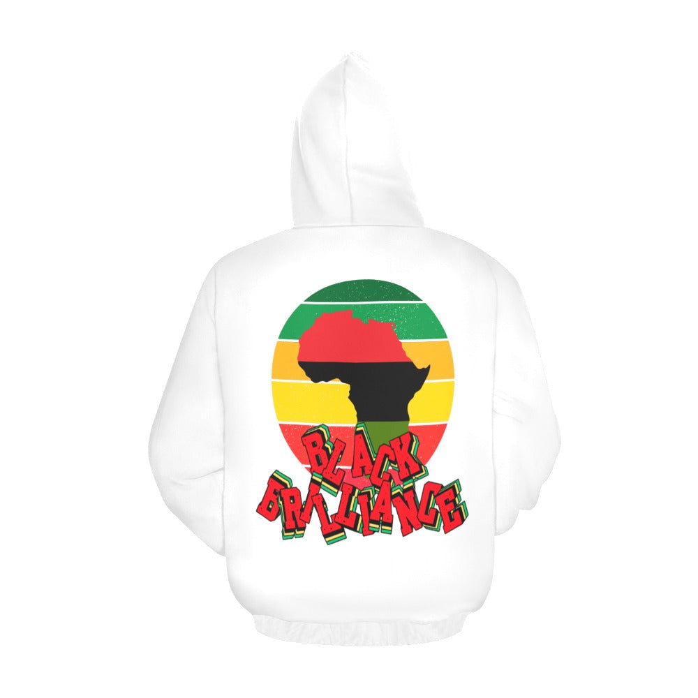 Black Brilliance Hoodie White, Black History Month