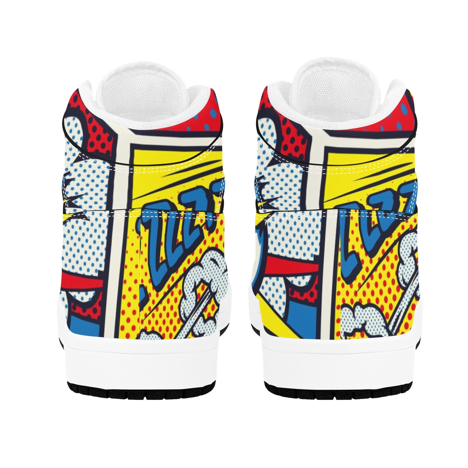 Abstract Retro Pop Art Women's High-Top Sneakers