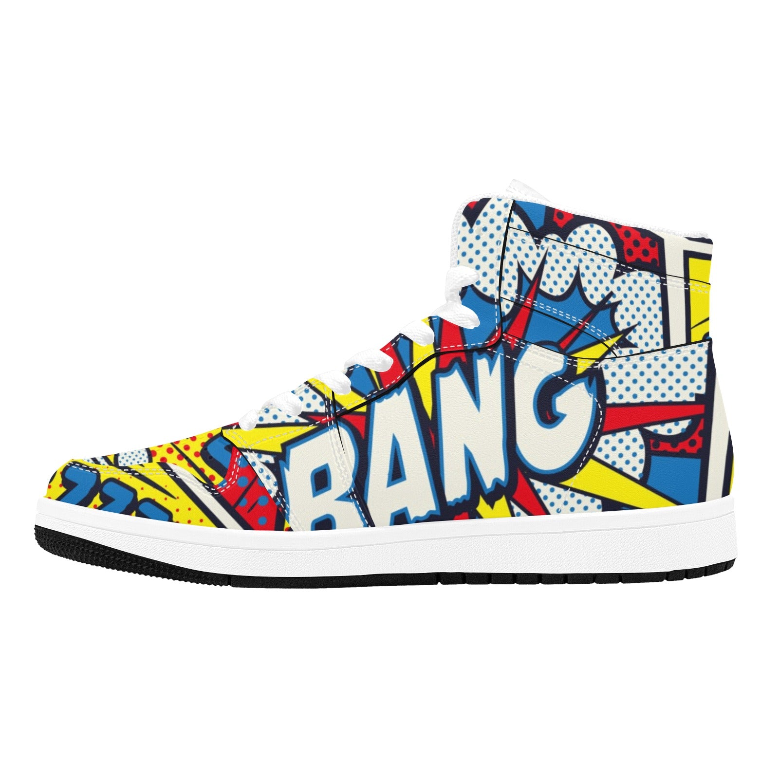 Abstract Retro Pop Art Women's High-Top Sneakers