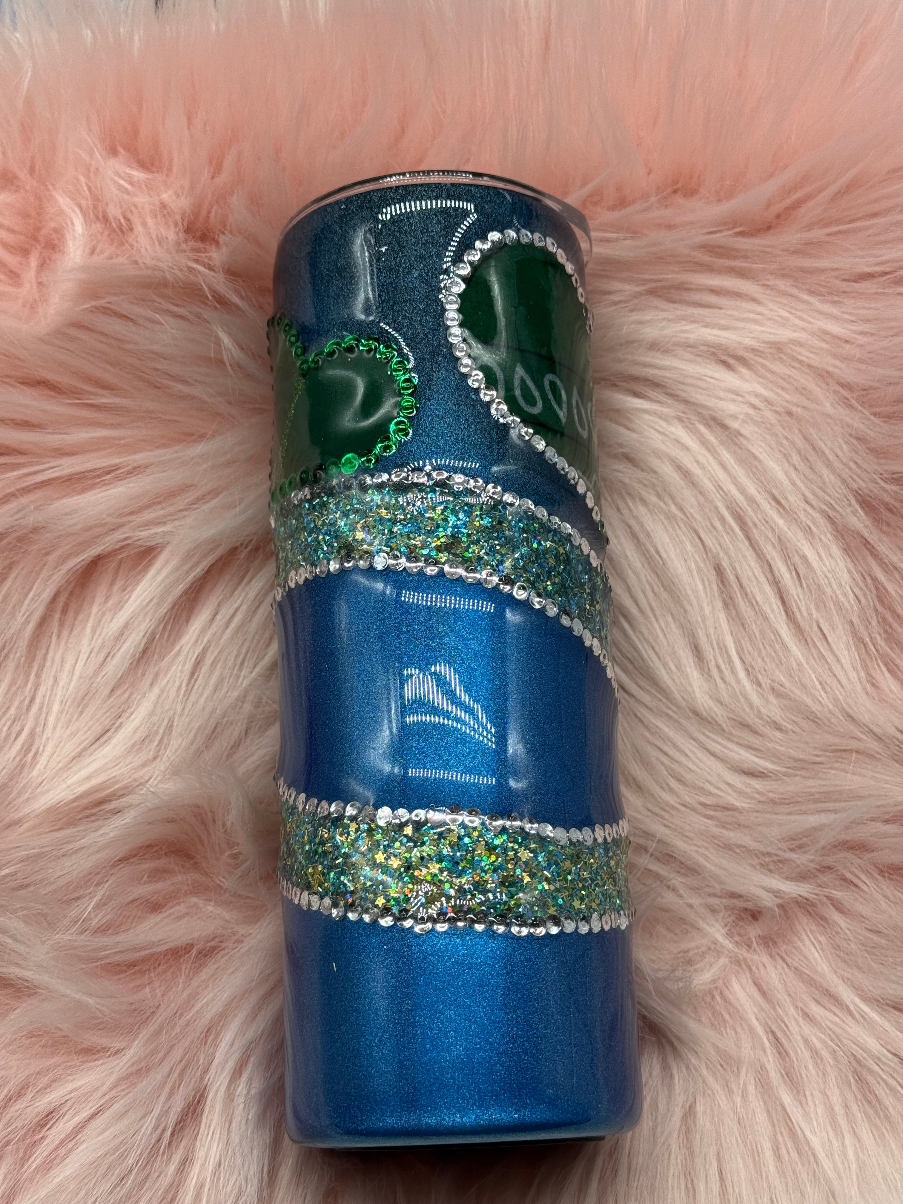 Custom Rhinestone/Bandana Tumbler (customized to your preference)