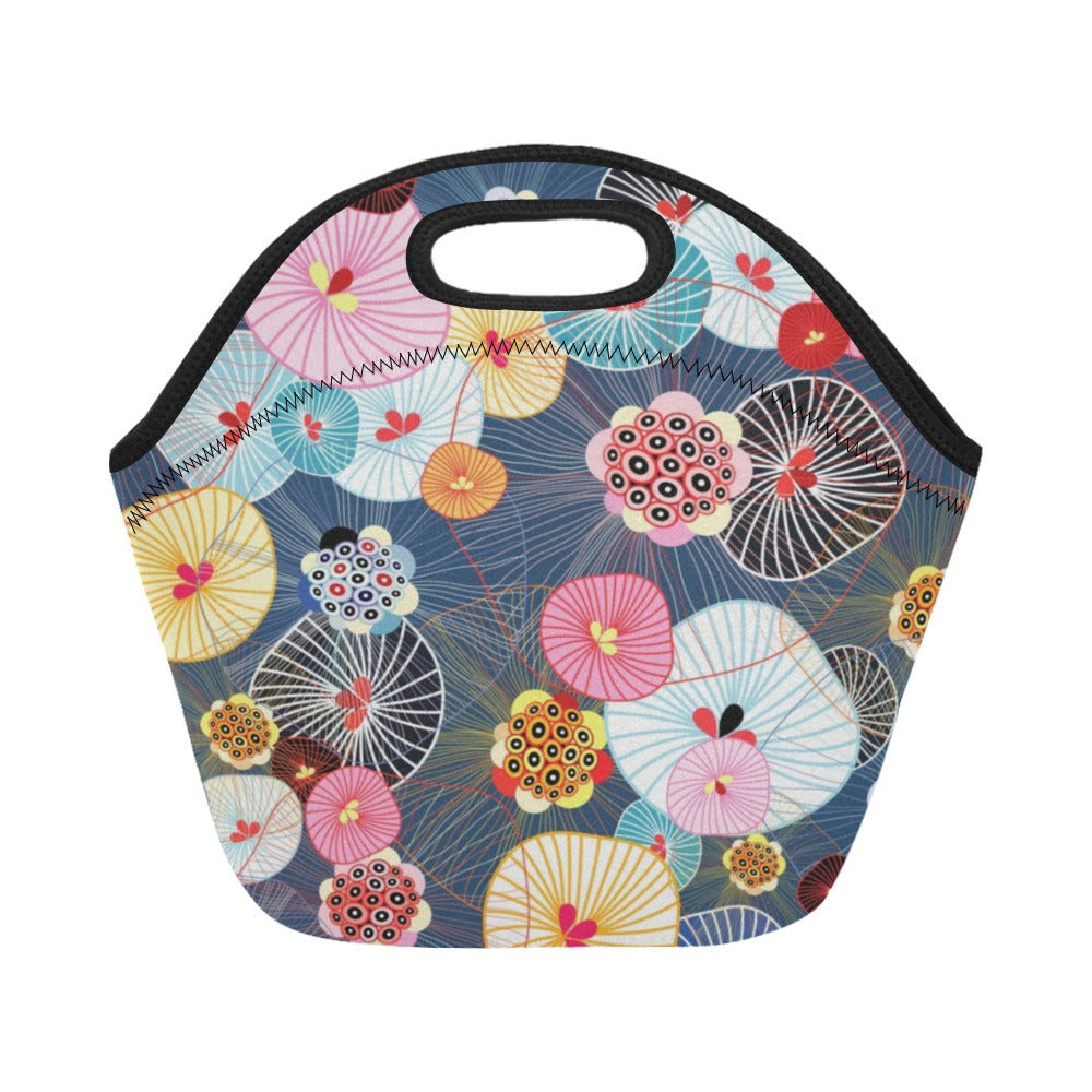 Beautiful Colorful Abstract Pattern Neoprene Lunch Bag/Small