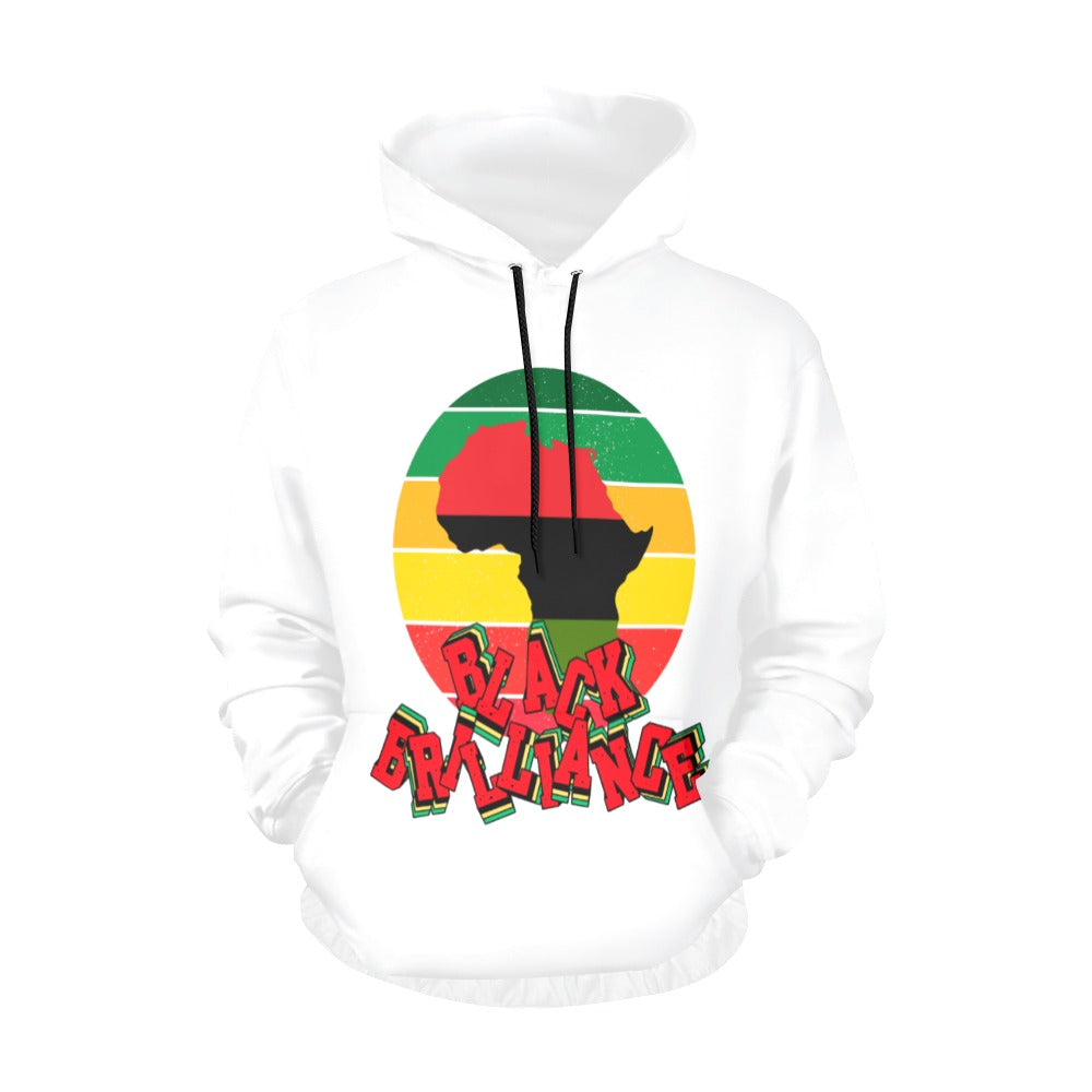 Black Brilliance Hoodie White, Black History Month