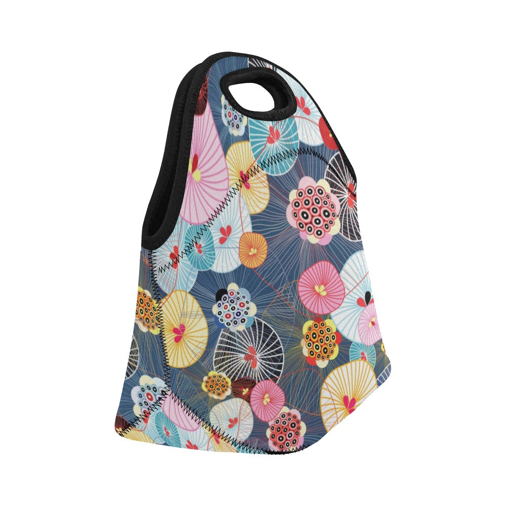 Beautiful Colorful Abstract Pattern Neoprene Lunch Bag/Small