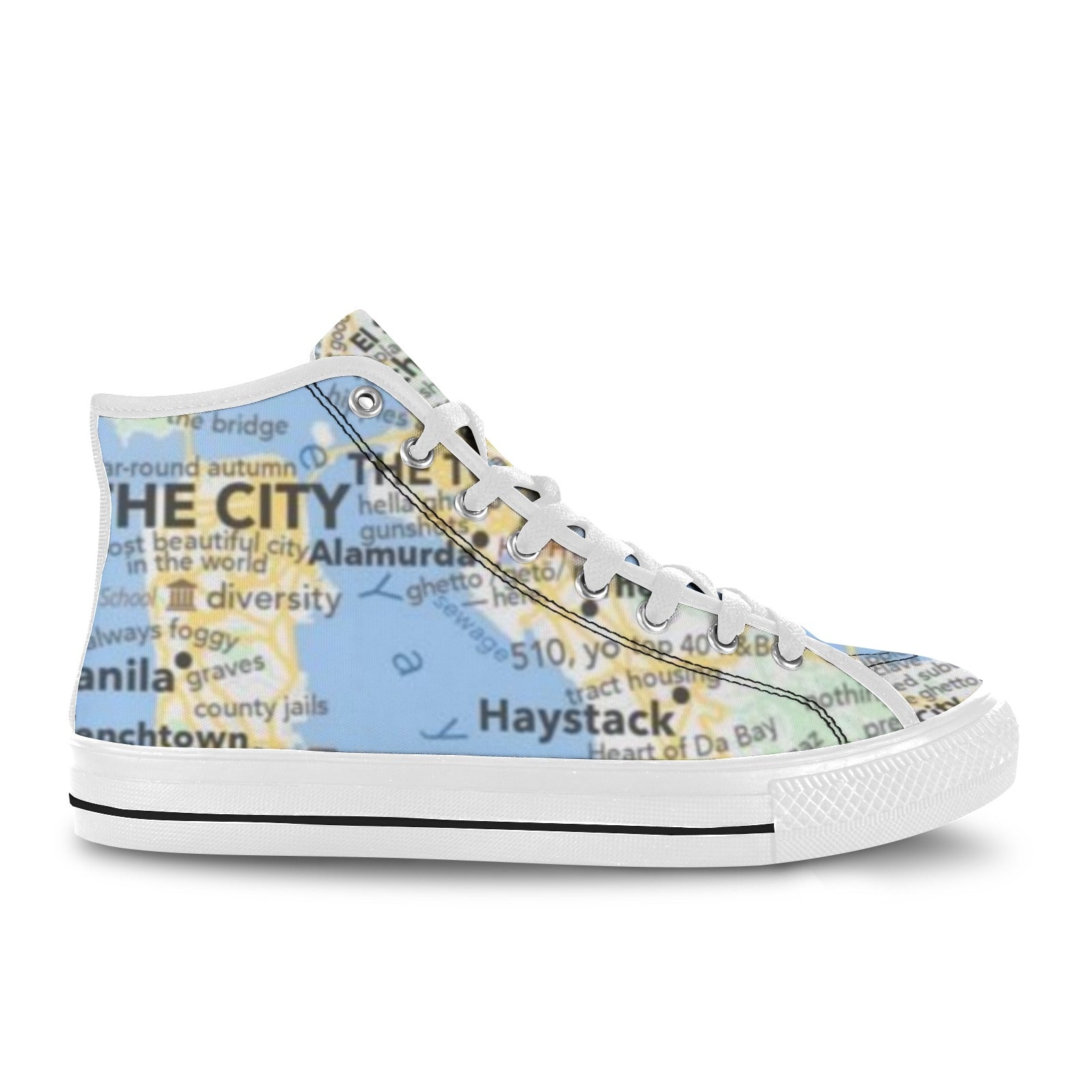 Bay Area Men's Canvas Shoes (Customized)