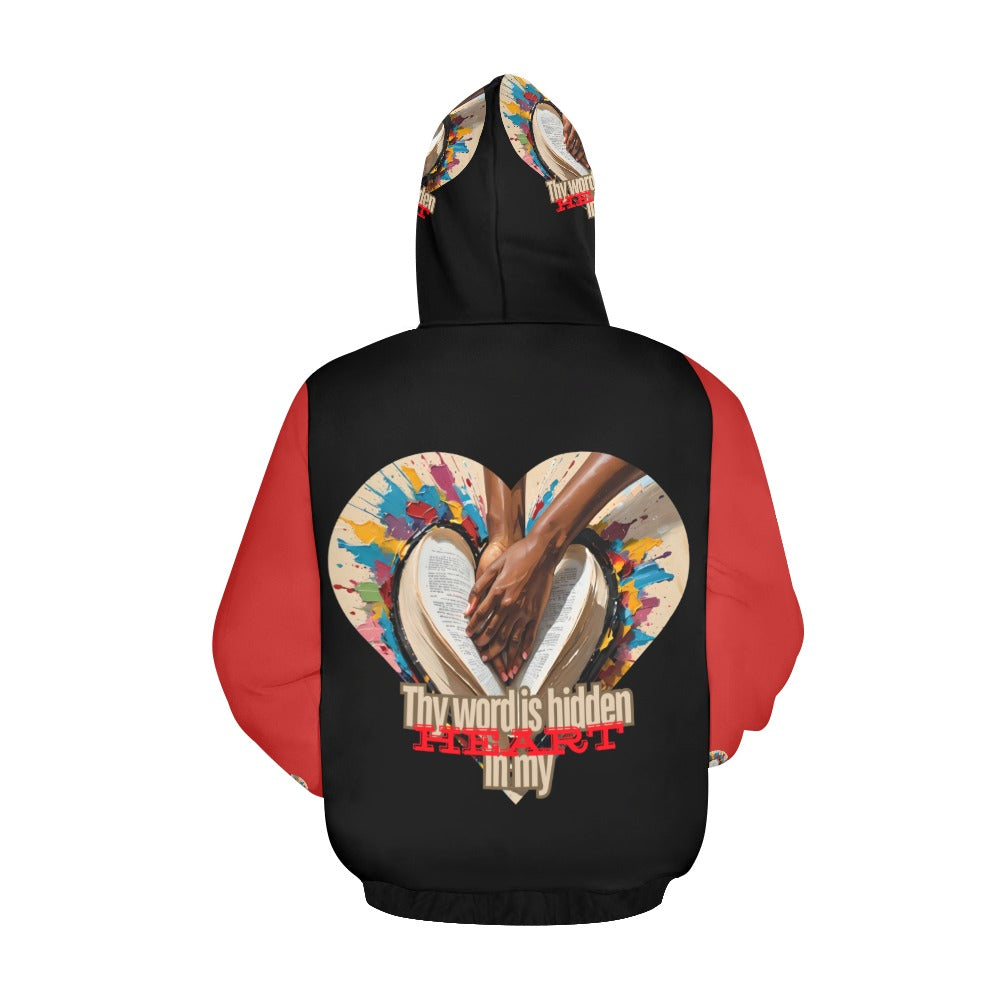 Thy word is hidden in my Heart, Hoodie for Women