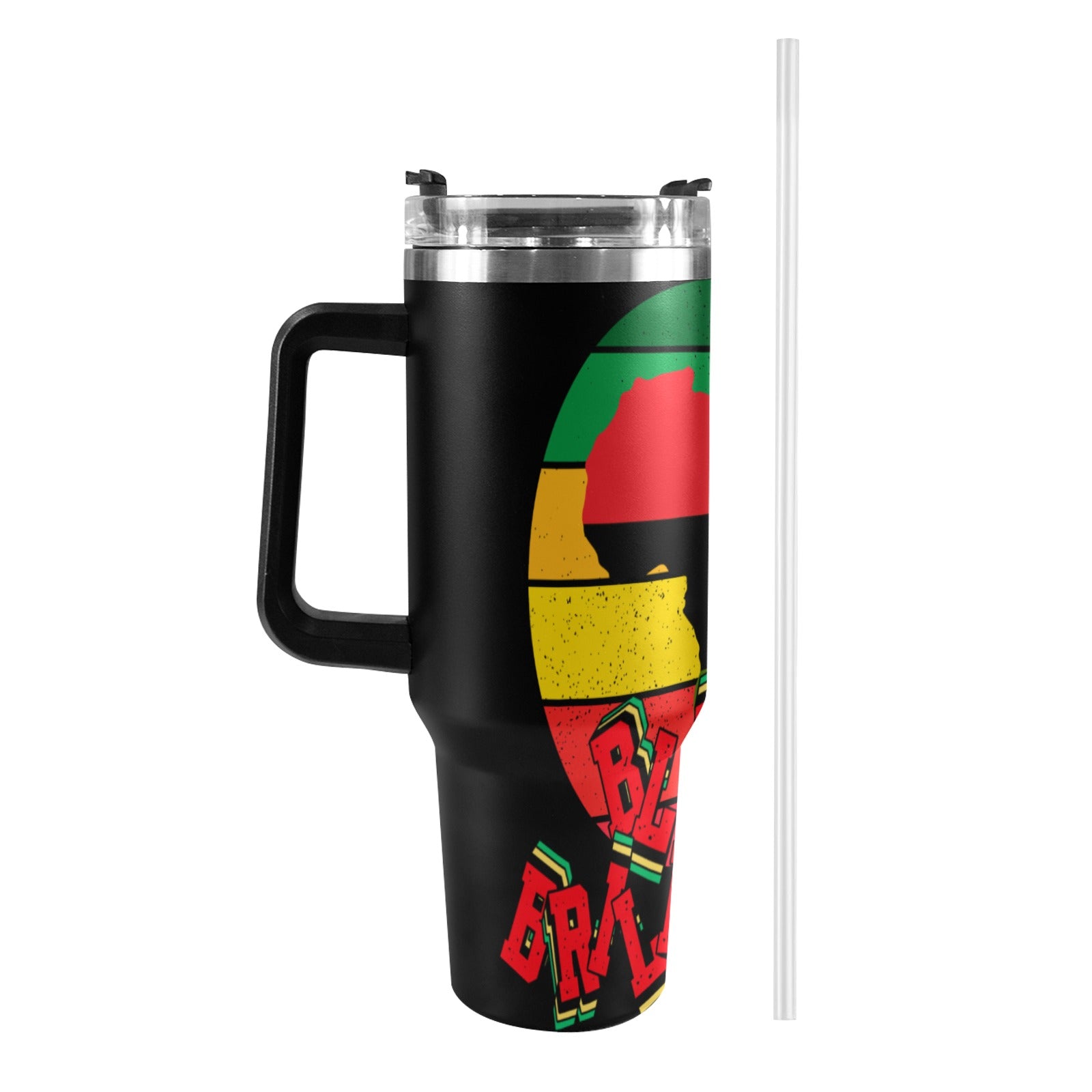 Black Brilliance Exclusive 40oz Tumbler with Black Handle