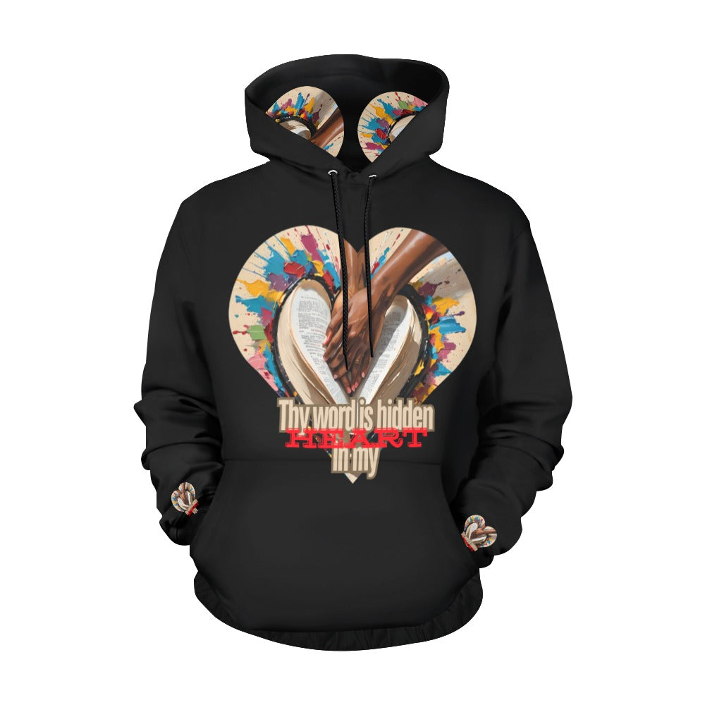 Thy word is hidden in my Heart, Hoodie for Women