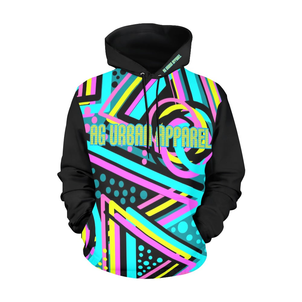 Colorful Abstract Geometric Unisex Hoodie