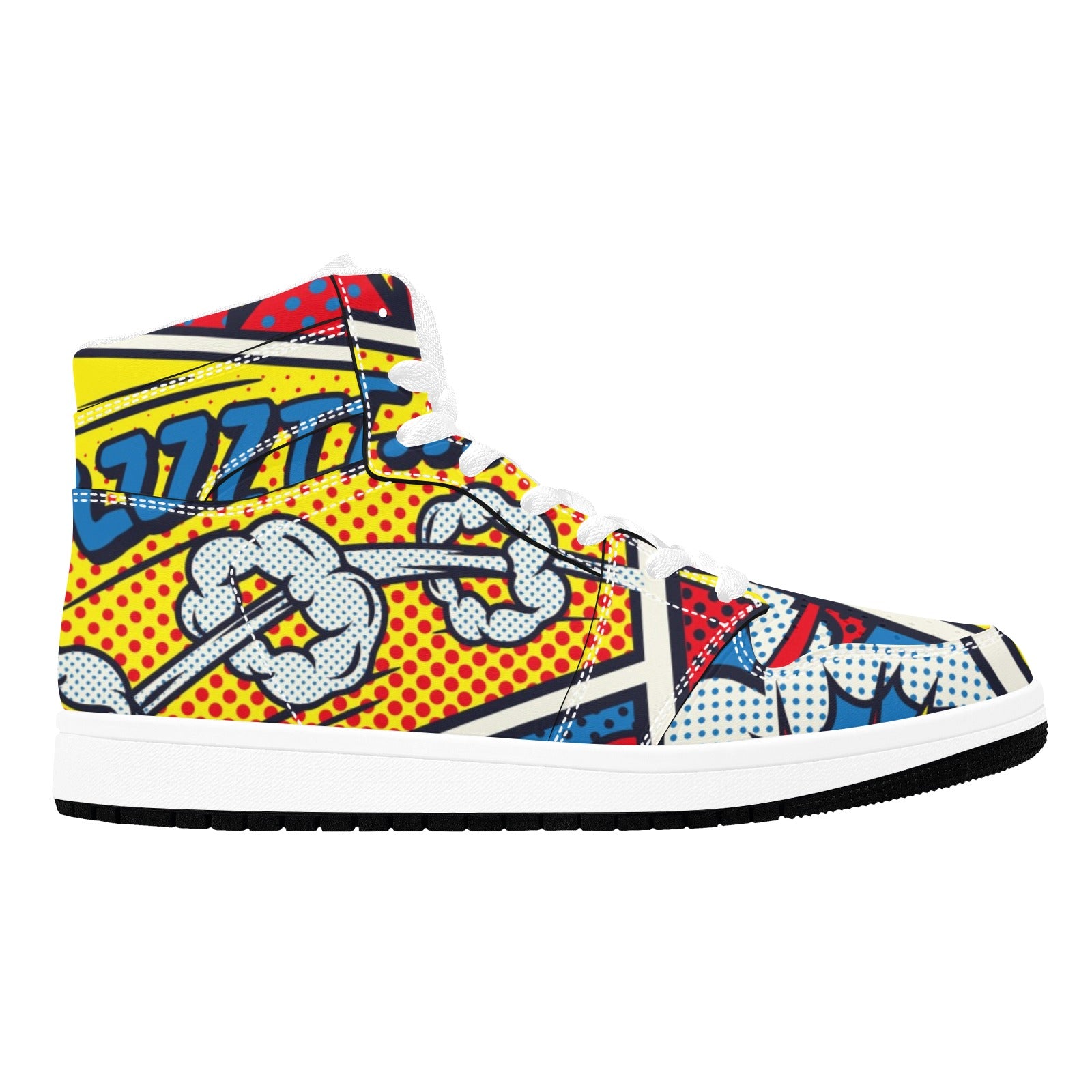 Abstract Retro Pop Art Women's High-Top Sneakers