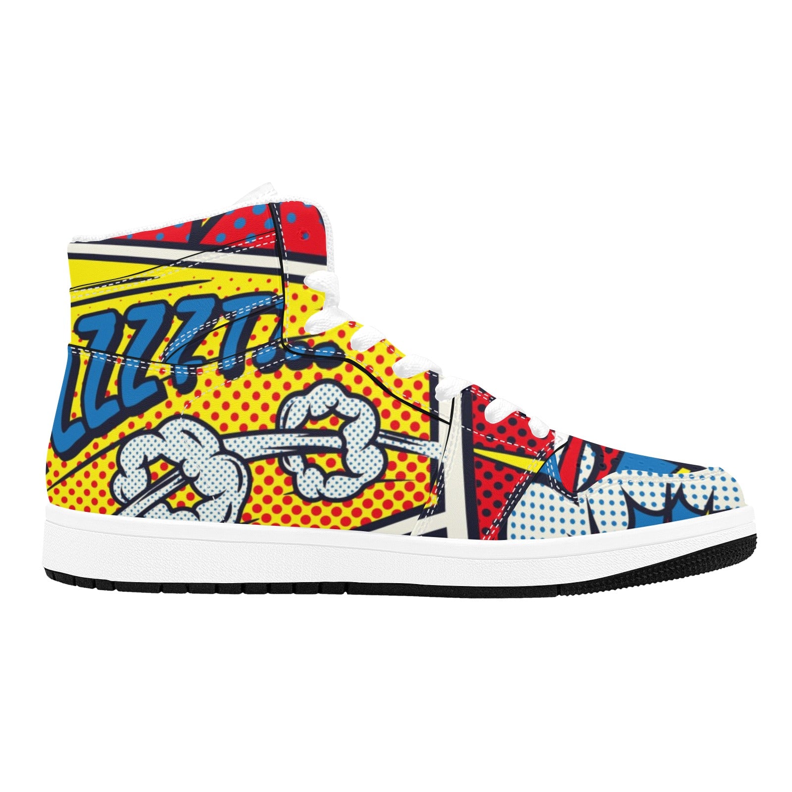 Abstract Retro Pop Art Women's High-Top Sneakers