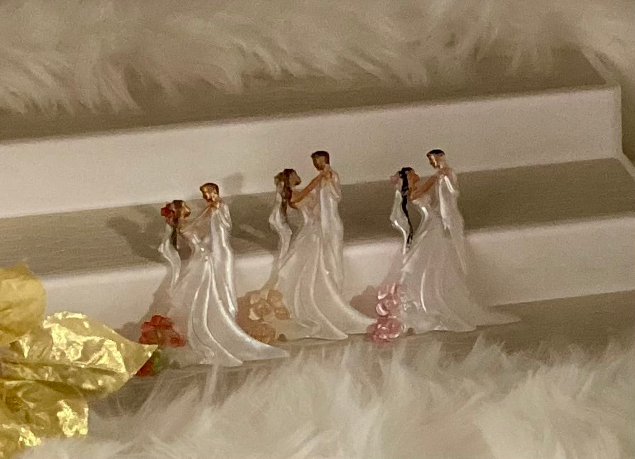 Resin Bride & Groom Topper